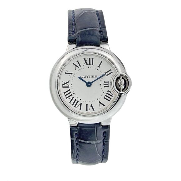 Cartier Ballon Bleu Steel Silver Color Dial 28mm Quartz Women’s Watch W69010Z4 - Picture 1 of 8